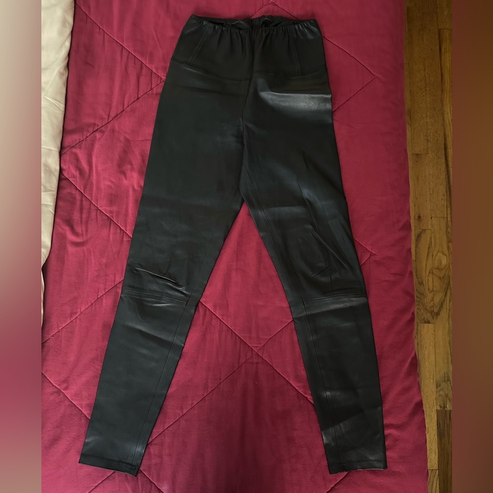 AllSaints real leather Cora leggings US6